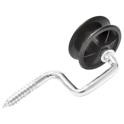 Izolator negru cu fanta fi 6.9mm 107x54mm gard electric Mezofarm - imagine 3