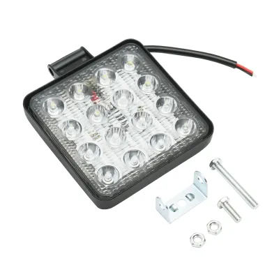 Lampa cu 16 LED-uri 10-30V 48W unghi radiere 30 de grade tip spot 108x108x57mm - imagine 3