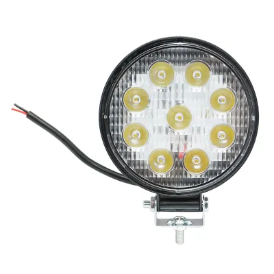 Lampa cu 9 LED-uri 10-60V 27W unghi radiere 60 de grade tip flood 6000K 107x107x51mm IP67
