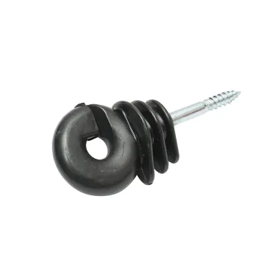 Izolator inelar Easy Drill negru fi 5.9mm 90x40 mm gard electric Mezofarm - imagine 3