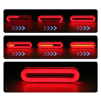 Lampa stop spate LED 12-24V, semnalizare dinamica 235x43x20mm Breckner Germany - imagine 2