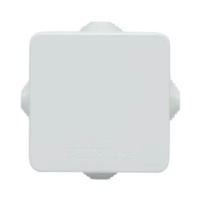 Doza derivatie patrata aparenta 4 intrari 80x80x50mm IP55 - imagine 3