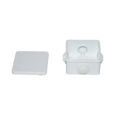 Doza derivatie patrata aparenta 4 intrari 80x80x50mm IP55 - imagine 2