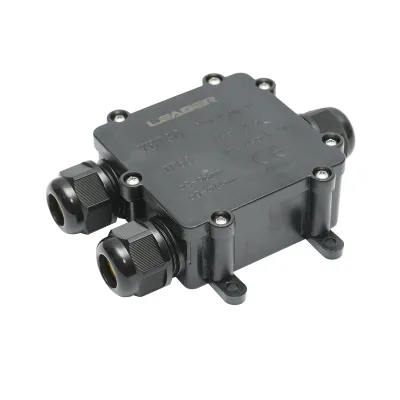 Doza etansa cu presetupe 24A, 450V AC, 3 cai 3-14mm IP68 Leader