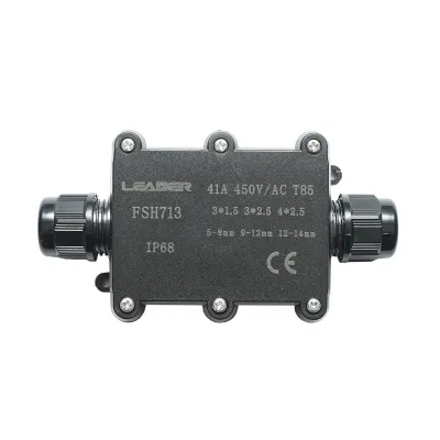 Doza etansa cu presetupe 41A, 450V AC, 2 cai 5-14mm IP68 Leader - imagine 2