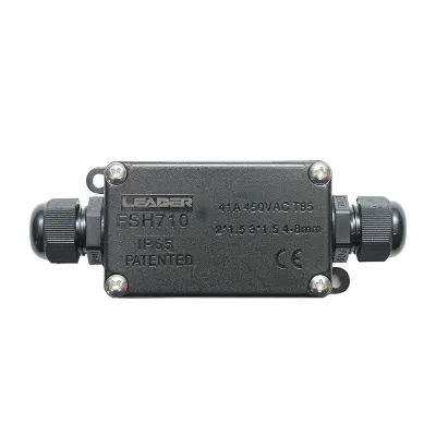 Doza etansa cu presetupe 41A, 450V AC, 2 cai 4-8mm IP65 Leader - imagine 2