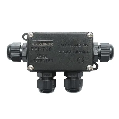Doza etansa cu presetupe 41A, 450V AC, 4 cai 4-8mm IP65 Leader - imagine 2
