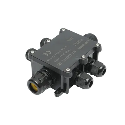 Doza etansa cu presetupe 41A, 450V AC, 6 cai 5-14mm IP68 Leader - imagine 4