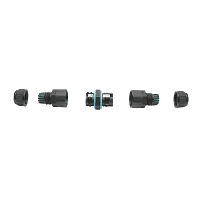 Conector cablu electric M16, 2P, 15A/250V IP67 Leader - imagine 3