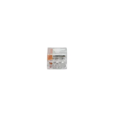 Conector rapid conductor rigid 3P, 0.75-2.5mm, 24A/450V Leader - imagine 3