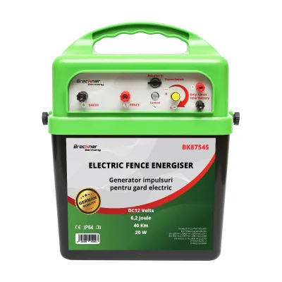 Aparat generator impulsuri DC 220V/AC 12V 6.2 Joule, 40 km gard electric Breckner Germany - imagine 3