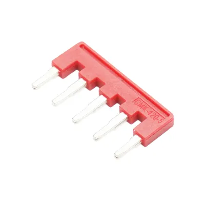 Punte de conectare 5 piste, 32A/450V pentru sina DIN Leader