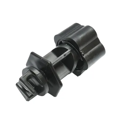 Izolator prindere cu filet, negru pentru stalp metalic gard electric Breckner Germany