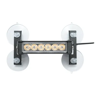 Set 4 stroboscoape cu 6 LED-uri, lumina galbena 12V Breckner Germany - imagine 4