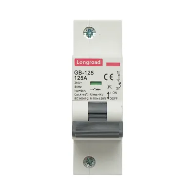 Siguranta automata intrerupator MCB 1P, 125A, 240VAC, 6kA Longroad