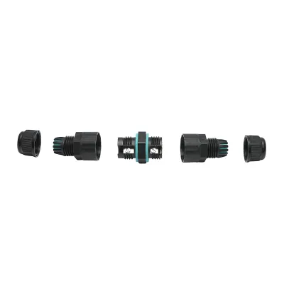 Conector cablu electric M16, 3P, 15A/250V IP67 Leader - imagine 3
