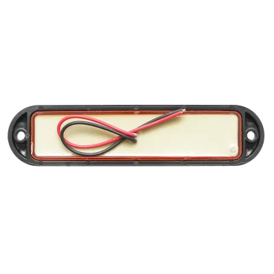 Lampa laterala gabarit LED 12-24V, galben 155x37mm, rama neagra Breckner Germany - imagine 2