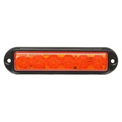 Lampa laterala gabarit LED 12-24V galbena 4 functii 155x37mm, rama neagra Breckner Germany