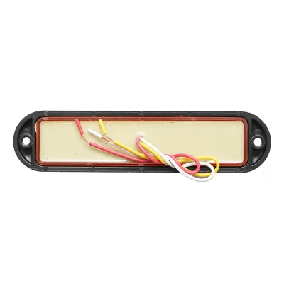 Lampa laterala gabarit LED 12-24V galbena 4 functii 155x37mm, rama neagra Breckner Germany - imagine 2