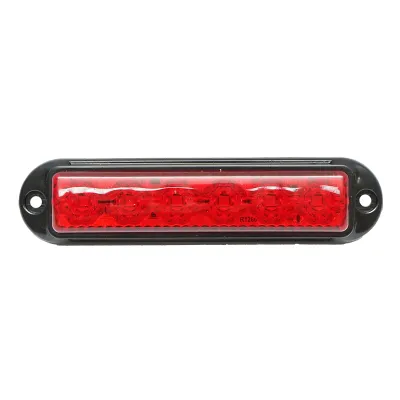 Lampa laterala gabarit LED 12-24V rosie cu 4 functii 155x37mm, rama neagra Breckner Germany