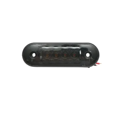 Lampa laterala gabarit slim LED 12-24V, galben fumuriu 83x27mm Breckner Germany