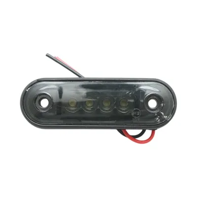 Lampa gabarit laterala slim LED 12-24V alb fumuriu 85x28x11mm Breckner Germany