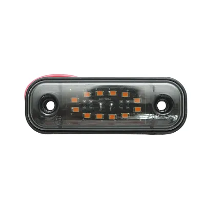 Lampa laterala gabarit slim LED 12-24V, galben fumuriu 89x32mm Breckner Germany