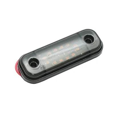 Lampa laterala gabarit slim LED 12-24V, galben fumuriu 89x32mm Breckner Germany - imagine 3