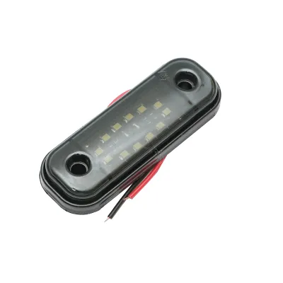 Lampa laterala gabarit slim LED 12-24V, alb fumuriu 89x32mm Breckner Germany - imagine 3