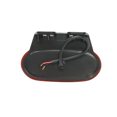 Lampa gabarit laterala ovala LED NEON 12-24V galbena cu suport 105x46mm Breckner Germany - imagine 2