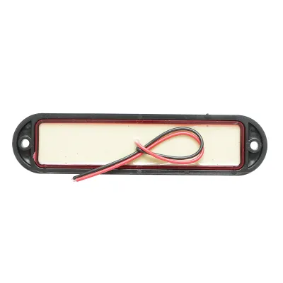 Lampa laterala gabarit LED 12-24V rosie 155x37mm, rama neagra Breckner Germany - imagine 2