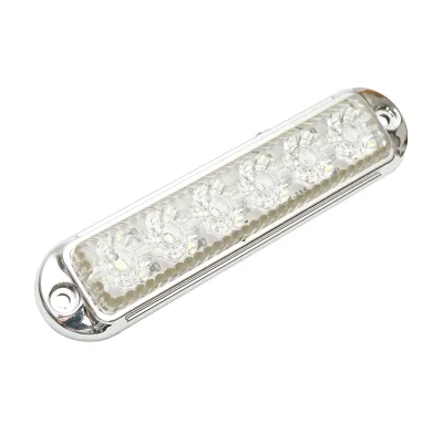 Lampa laterala gabarit LED 12-24V, alb 155x37mm, rama cromata Breckner Germany - imagine 3