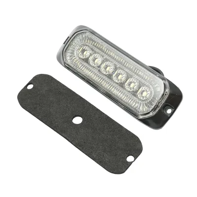Lampa laterala gabarit LED 12-24V, alb  intermitent 132x46mm Breckner Germany - imagine 2