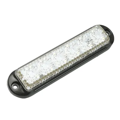 Lampa laterala gabarit LED 12-24V alba 4 functii 155x37mm, rama neagra Breckner Germany - imagine 3