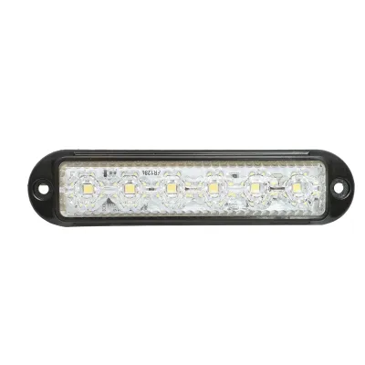 Lampa laterala gabarit LED 12-24V alba 4 functii 155x37mm, rama neagra Breckner Germany