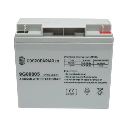 Baterie sistem solar cu gel 12V 19Ah 20HR, 182x77x167mm Gospodaria 9