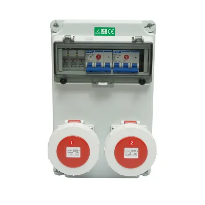 Tablou electric grup prize organizare santier 2x400V/32A, 6 module, 340x220x160mm IP67 SUNTREE