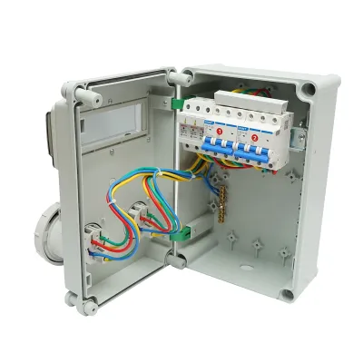 Tablou electric grup prize organizare santier 2x400V/32A, 6 module, 340x220x160mm IP67 SUNTREE - imagine 2