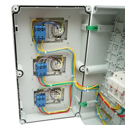 Tablou electric grup prize organizare santier 2x415V/16A, 1x250V/16A, 520x300x160mm IP44/IP67 SUNTREE - imagine 4