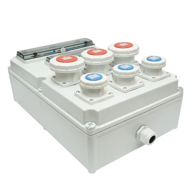 Tablou electric grup prize organizare santier 3x415V/32A, 3x250V/16A, 10 module, 540x360x180mm IP67 SUNTREE - imagine 3