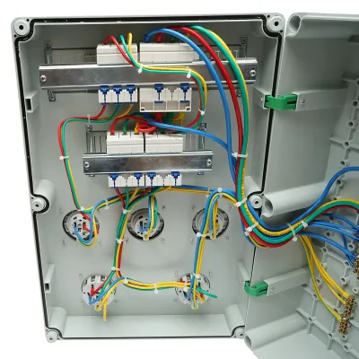 Tablou electric grup prize organizare santier 2x415V/32A, 3x250V/16A, 18 module 540x360x180mm IP67 SUNTREE - imagine 5