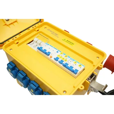Tablou electric grup prize organizare santier portabil 2x415V/16A, 6x230V/16A, 300x230x287mm IP44/IP54 Breckner Germany - imagine 12