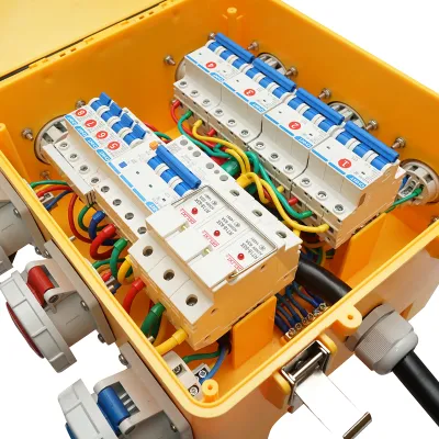 Tablou electric grup prize organizare santier portabil 2x415V/16A, 2x415V/32A, 2x250V/16A, 2x250V/32A, 370x340x330mm IP54/IP67 SUNTREE - imagine 7