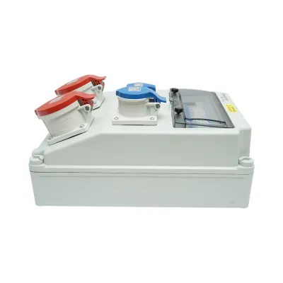 Tablou electric grup prize organizare santier 2x415V/32A, 1x250V/16A, 2x230V/16A, 380x280x150mm IP44/IP67 Breckner Germany - imagine 4