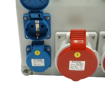 Tablou electric grup prize organizare santier 2x230V/16A, 3x415V/16A, 330x330x170mm IP44/IP67 Breckner Germany - imagine 10