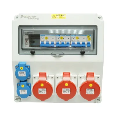 Tablou electric grup prize organizare santier 2x230V/16A, 3x415V/16A, 330x330x170mm IP44/IP67 Breckner Germany