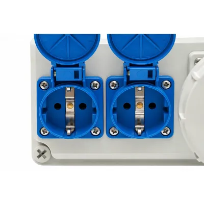 Tablou electric grup prize organizare santier 2x230V/16A, 3x415V/16A, 330x330x170mm IP44/IP67 Breckner Germany - imagine 11