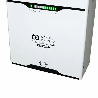 Baterie LiFePO4 5.12kWh, 51.2V, 100Ah cu BMS, Wi-Fi, Bluetooth, deep cycle, display LCD Breckner Germany - imagine 9
