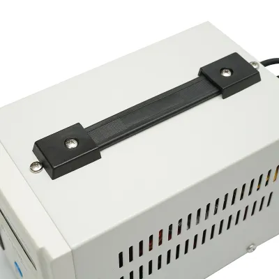 Stabilizator automat de tensiune monofazic cu releu 2000VA, 140-260V, 2 prize schuko 230V, afisaj LCD Breckner Germany - imagine 6