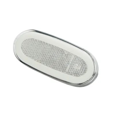 Lampa gabarit laterala ovala LED neon 12V, alba 105x46mm pentru Mercedes Sprinter, VW Crafter Breckner Germany - imagine 2